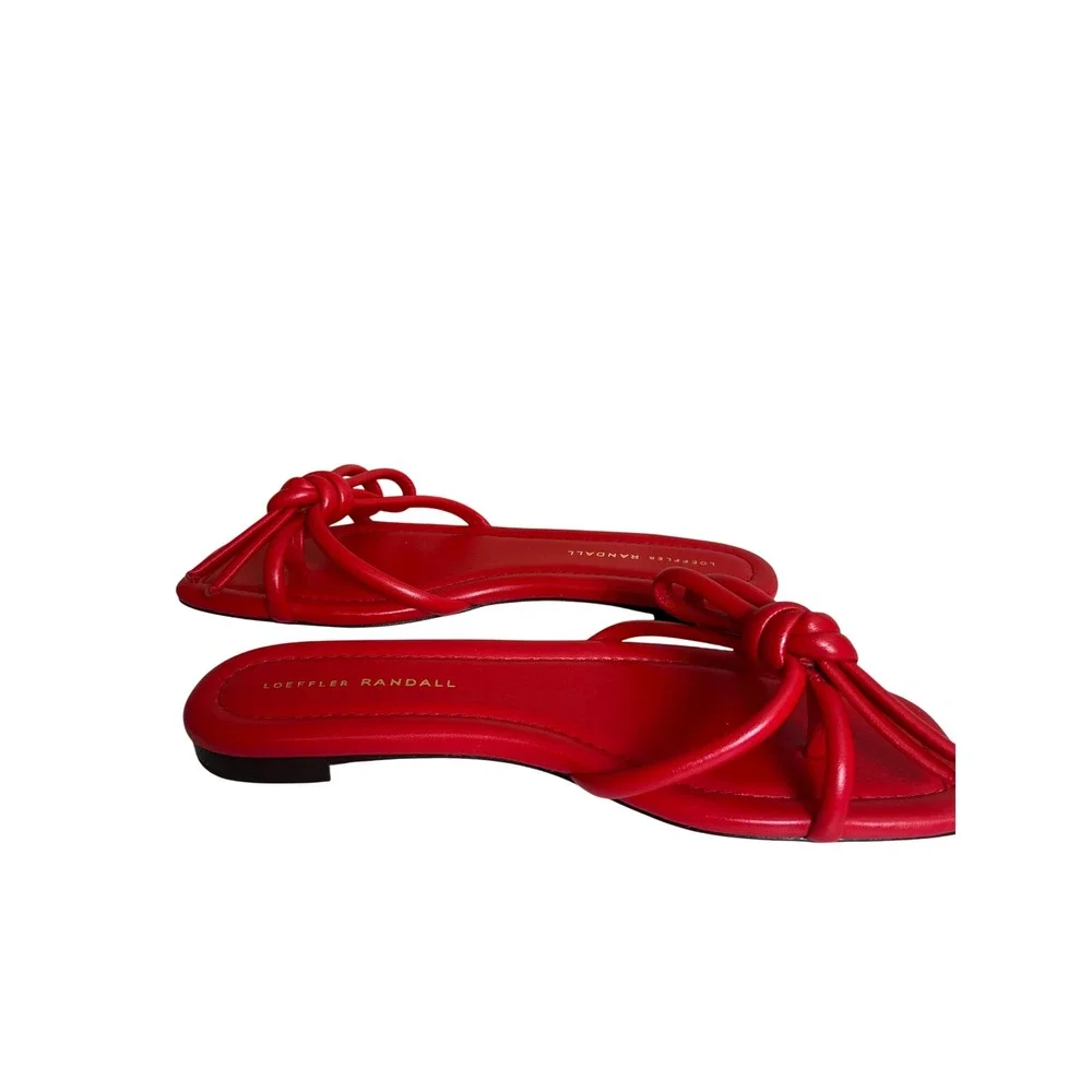 Loeffler Randall Red Knot Slide Sandals Women's Size 9.5 Flat Slip Ons - Picture 4 of 4